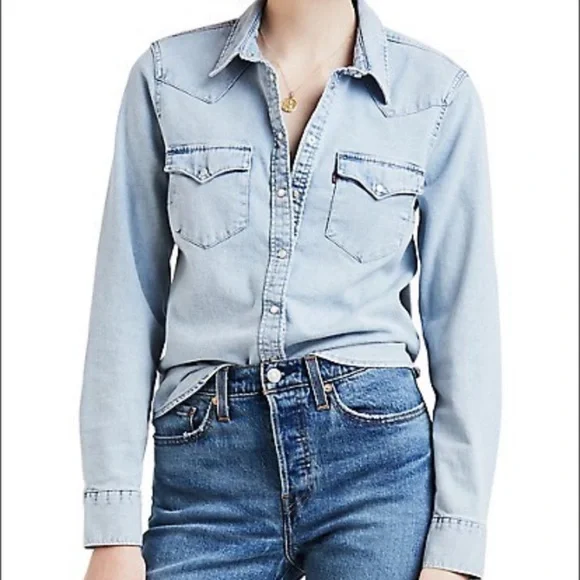 Levis denim shirt for ladies new arrivals